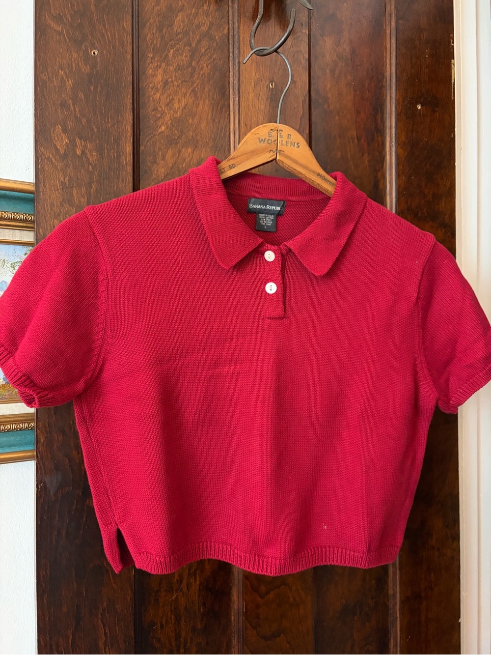 100% Cotton Vintage Cropped Polo